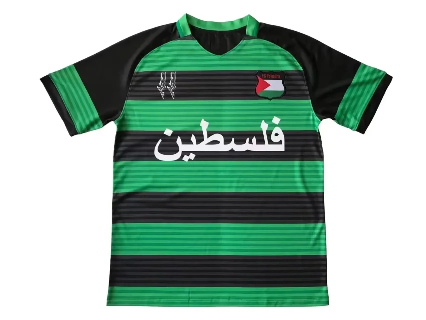 AAA Quality Palestine 24/25 Special Black/Green Soccer Jersey